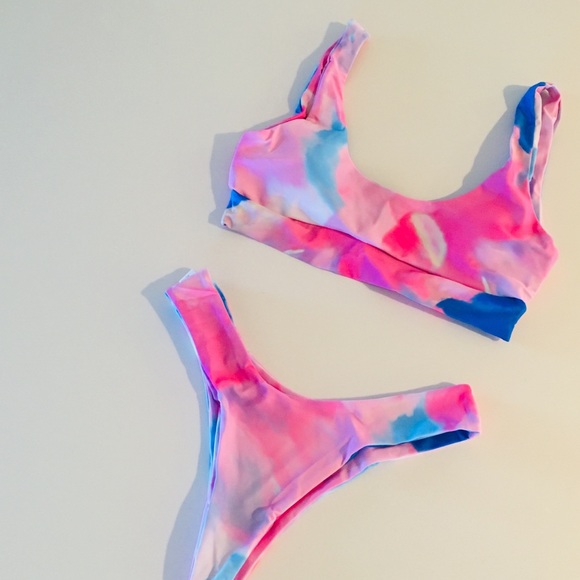Cotton Candy tie dye bikini 💕 - Picture 5 of 7